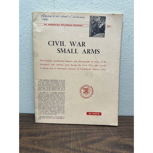 CIVIL WAR SMALL ARMS UNION & CONFEDERATE HANDGUNS and CARBINES CSA US ARMY - Picture 1 of 2